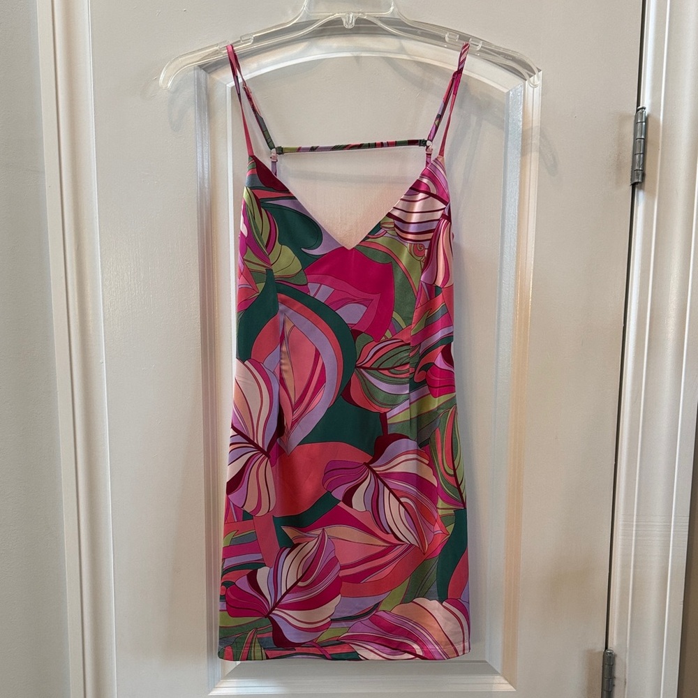 Colorful Floral Slip Dress